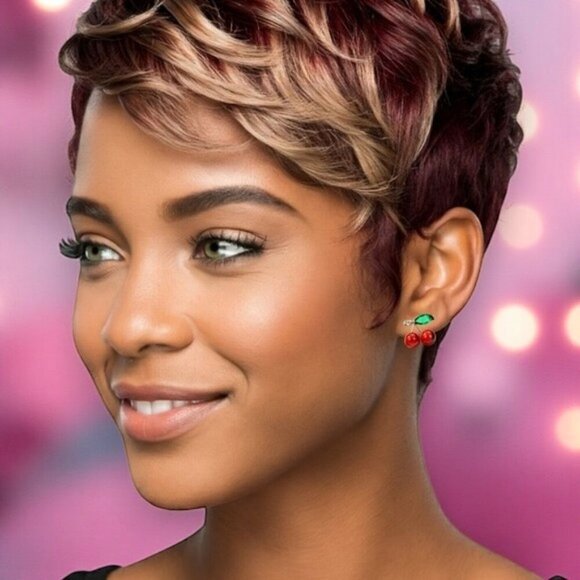 🆕️Cute Cherry Stud Earrings ✨Dainty & Minimalist | 925 Sterling Silver Posts 🍒 - Picture 3 of 9